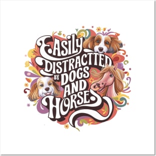 Horses and Dogs Lovers Posters and Art